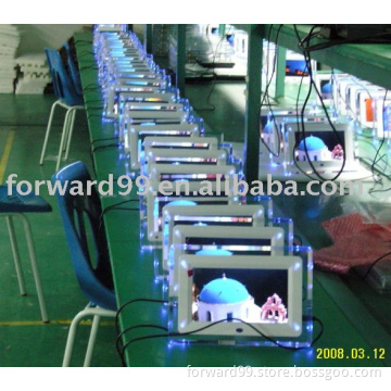 digital photo frame with light